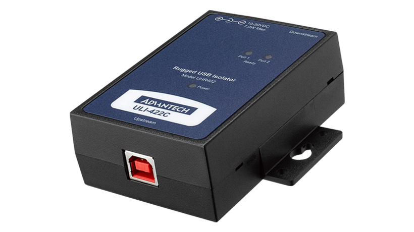 ULI-422C, 2포트, USB-USB 아이솔레이터/허브 (Rugged)